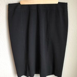 White House Black Market Sz14 Black Pencil Skirt